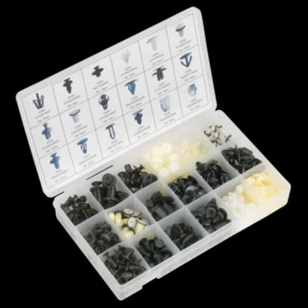Image of Genuine SEALEY BTC09 Trim Clip Assortment for Honda 418pc