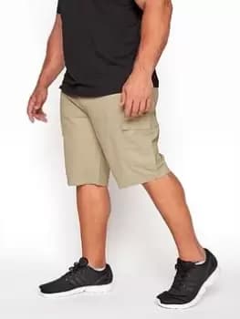 Image of BadRhino Stretch Cargo Short Stone, Cream, Size 60, Men