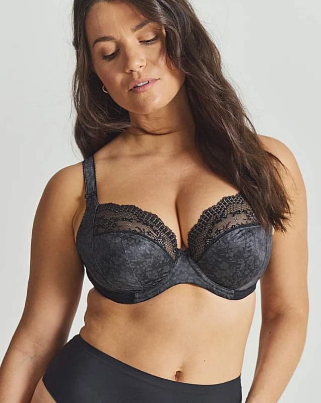 Image of Elomi Elomi Lucie Plunge Wired Bra Black - Elomi - Size: 40H Black Female 40H HQ53036
