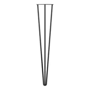 Image of Rothley 710Mm 3 Pin Hairpin Leg Matt Black Set Of 4