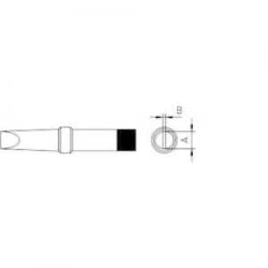 Image of Soldering tip Flat Weller Professional 4PTC7 1 Tip size 3.2 mm