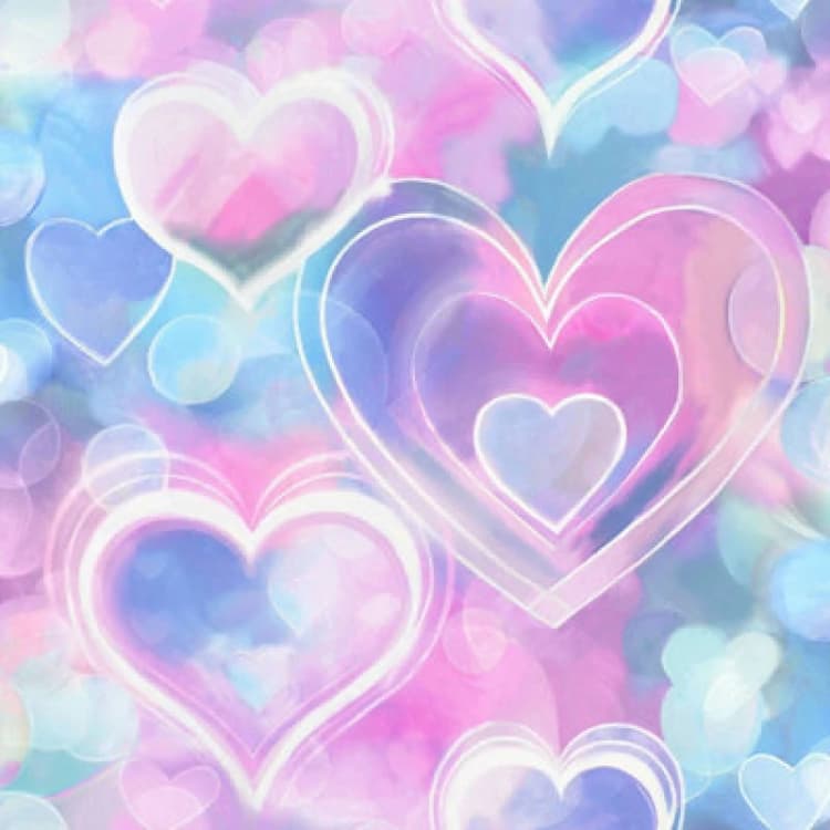 Image of HOLDEN DECOR Holden Decor Neon Hearts Pink Blue Wallpaper Children's Room Trendy Feature Wall WL-13785