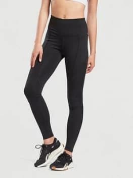Image of Reebok Workout Ready Pant Program High Rise Tights - Black