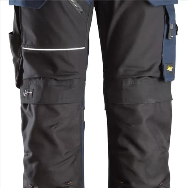 Image of Snickers RuffWork Canvas+ Work Trousers+ Holster Pockets - Navy/Black - 62