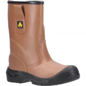 Image of Amblers Mens Safety FS142 Water Resistant Safety Rigger Boots Tan Size 7