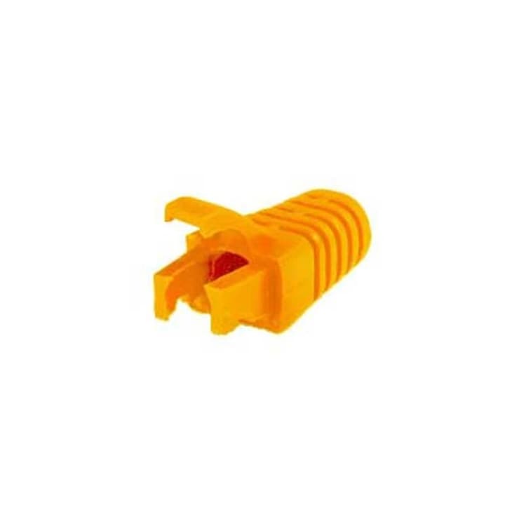 Image of FDL RJ45 CABLE BOOT WITH LATCH PROTECTOR - YELLOW (100pcs)