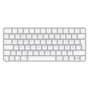 Image of Apple Magic keyboard USB + Bluetooth Danish Aluminium White