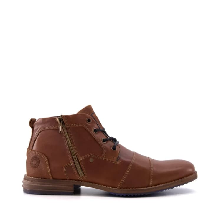Image of Dune London 'Captains' Leather Casual Boots Tan