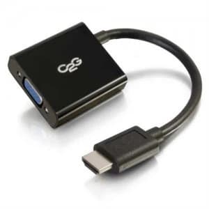 Image of C2G 80500 video cable adapter 0.2 m HDMI VGA (D-Sub) Black