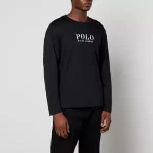 Image of Polo Ralph Lauren Mens Boxed Logo Long Sleeve Top - Polo Black - L