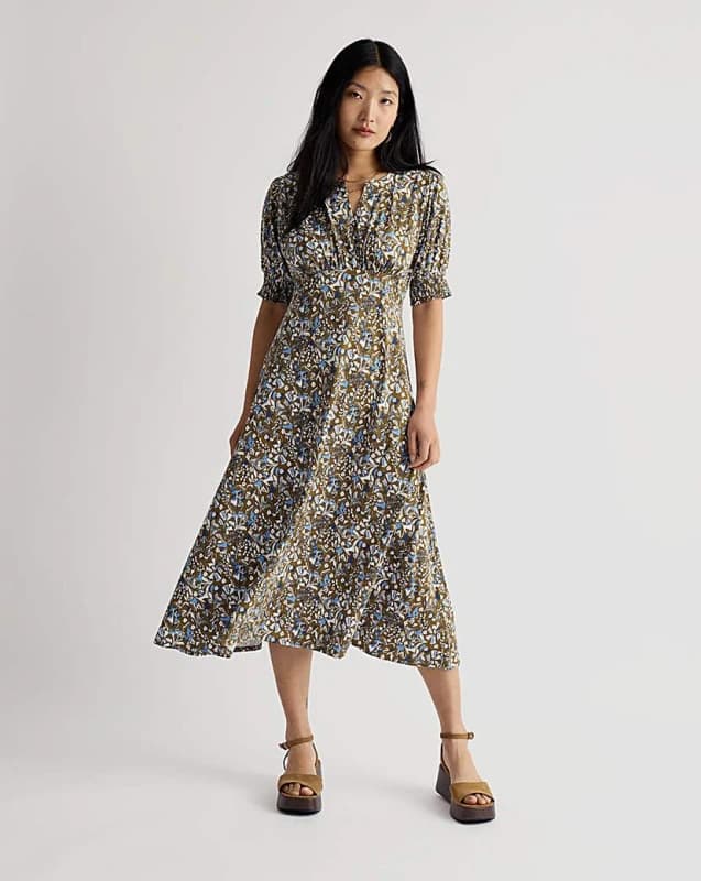 Image of Seasalt Seasalt Cornwall Fenil Dress Green Multicolour - Seasalt - Size: 10 Green Multicolour Female 10 ZD37202