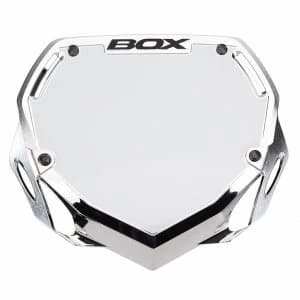 Image of Box Phase 1 Small Chrome Number Plate Silver