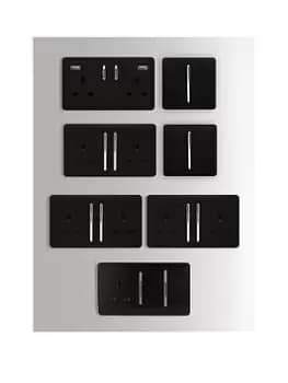 Image of Trendiswitch Kitchen Kit - 1 X Single Switch 3 X Double Socket 1 X Double USB Socket 1 X Cooker Switch