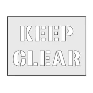 Image of Keep Clear Stencil (190 x 300mm)