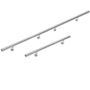 Image of Handrail 3Pcs Set Stainless Steel 3m Wall-Mounted