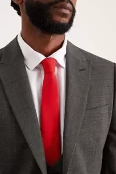 Image of Mens Red Slim Fit Tie