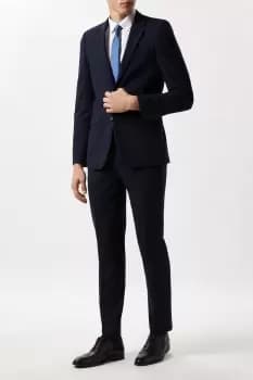Image of Mens Tailored Fit Navy Essential Jacket