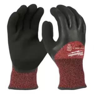 Image of Milwaukee Winter Gloves - Cut Level 3 - 7/S - Black/Red