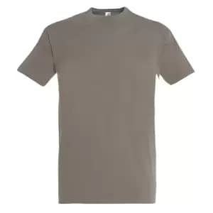 Image of SOLS Mens Imperial Heavyweight Short Sleeve T-Shirt (XXL) (Light Grey)