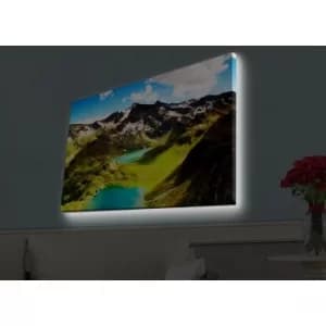 Image of 4570HDACT-079 Multicolor Decorative LED Lighted Canvas Painting