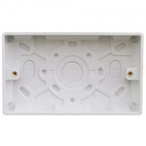 Image of ESR 2 Gang 35mm Double Surface Mounting Pattress Box