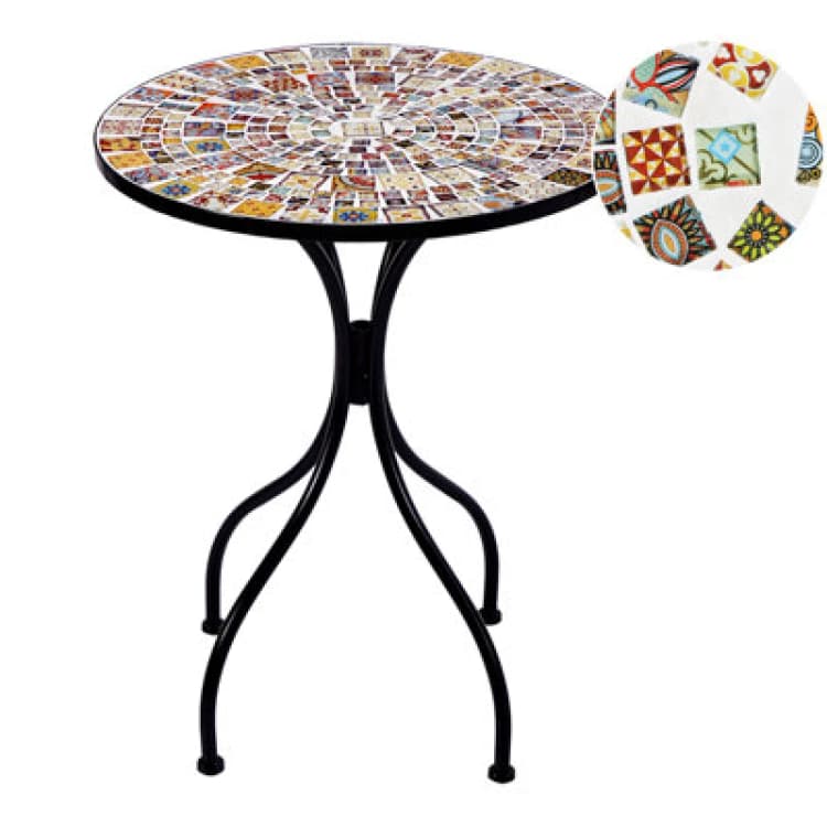 Image of Beliani Bistro Table Casario 60 Cm 60 Cm Black
