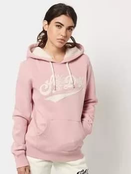 Image of Superdry Pride In Craft Hoody -pink, Pink, Size 10, Women
