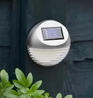 Image of Solalite LED Solar Fence Light (2 Pack) Silver
