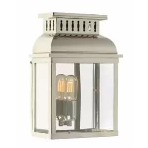 Image of Elstead Lighting - Elstead Westminster - 1 Light Outdoor Wall Lantern Light Polished Nickel IP44, E27
