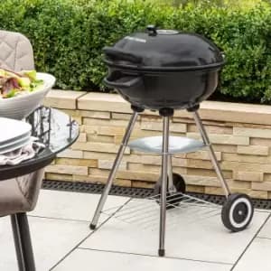 Image of George Foreman 18" Kettle Charcoal BBQ Black