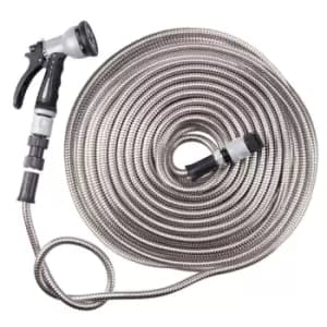 Image of Garden Gear 50ft Stainless Steel Easy Hose
