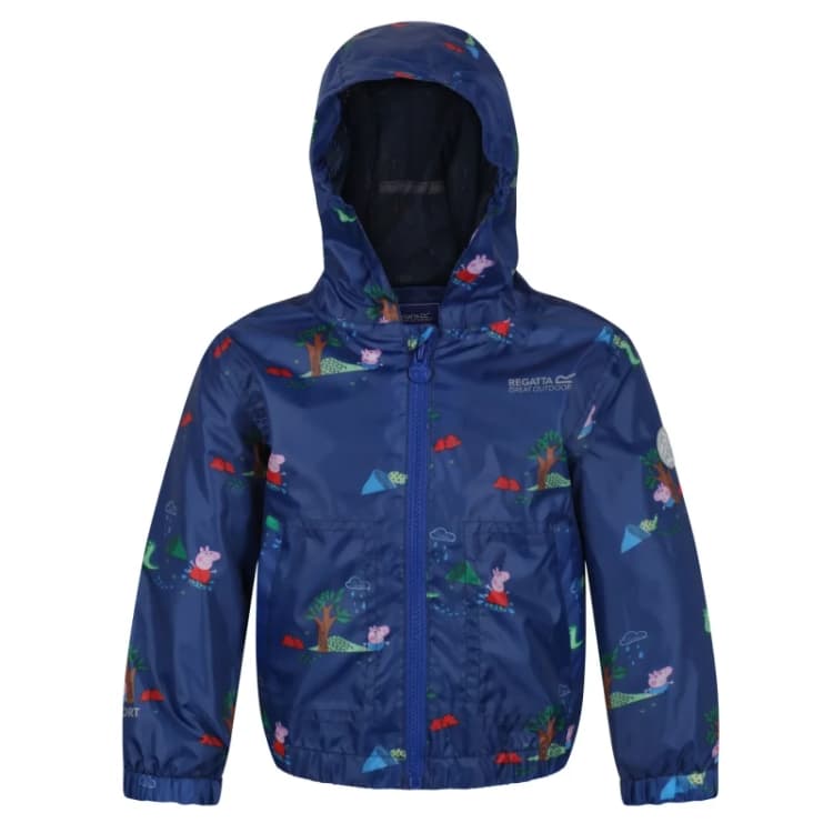 Image of Regatta Peppa Pig Muddy Puddle Waterproof Jacket - Blue Blue C12-C18