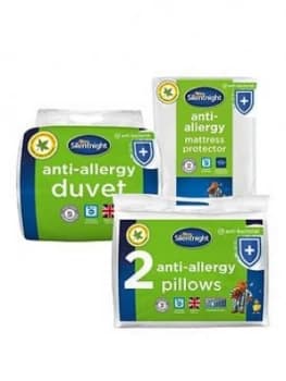 Image of Silentnight Anti-Allergy Single Bedding Bundle