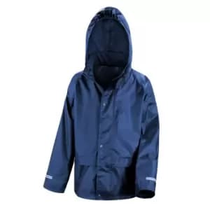 Image of Result Childrens/Kids Core Junior Stormdri Rain Over Jacket (5-6 years) (Navy Blue)