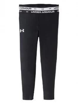 Image of Urban Armor Gear Girls HeatGear Armour Crop - Black, Size S=7-8 Years, Women