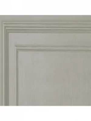 Image of Fresco Wood Panel Neutral Wallpaper