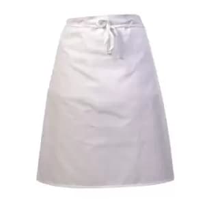 Image of BonChef 24" Waist Apron (One Size) (White)