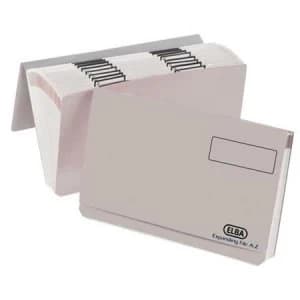 Image of Elba Foolscap Expanding File A-Z Sections Full Flap Buff Single