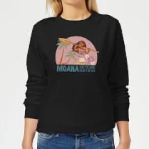 Image of Moana Read The Sea Womens Sweatshirt - Black