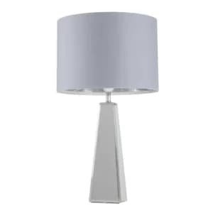 Image of Carson XL Table Lamp with Grey Shade