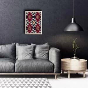 Image of KCT-017 Multicolor Decorative Framed MDF Painting