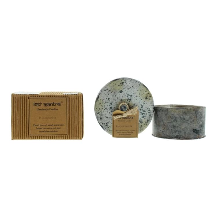 Image of Bali Mantra Victorian Tin Round French Vanilla Candle 280g