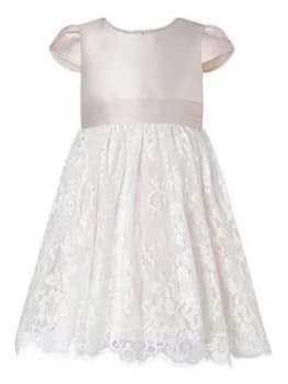 Image of Monsoon Baby Girls Lace Bridesmaid Dress - Pink