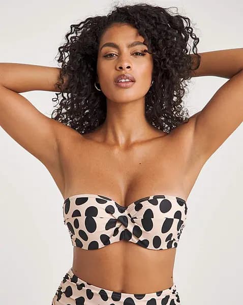 Image of Panache Panache Ella Twist Bandeau Bikini Top Amalfi PRT Female 32F LO95814