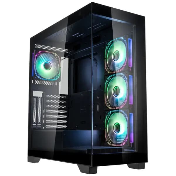 Image of Kolink Unity Peak ARGB Midi Tower Showcase - Black