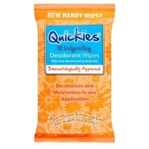 Image of Quickies Deodorant Wipes X12