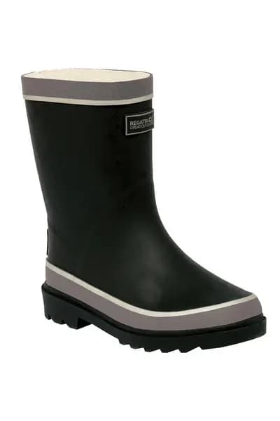 Image of Regatta Boys & Girls Foxfire Welly Reflective Rubber Wellington Boots UK Size 12 (EU 31)