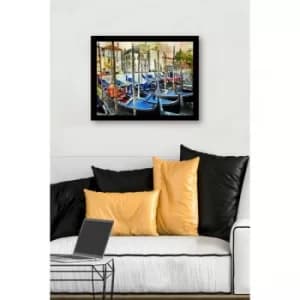Image of SC0697 Multicolor Decorative Framed MDF Painting