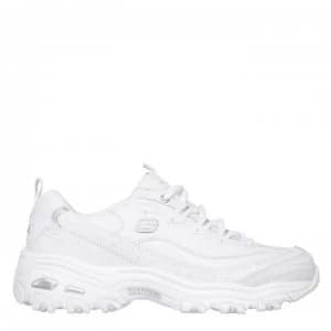 Image of Skechers DLite Trainers Ladies - White