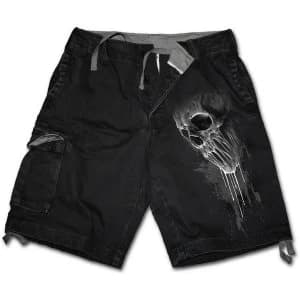 Image of Bat Curse Mens XX-Large Vintage Cargo Shorts - Black